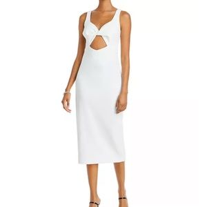 Aqua Cutout Midi Dress